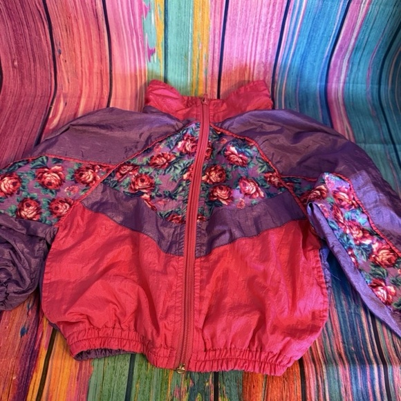 Unk Other - Vintage Floral Windbreaker Jacket 24 Months